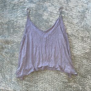 Tresics Gray Flowey crop top size medium
